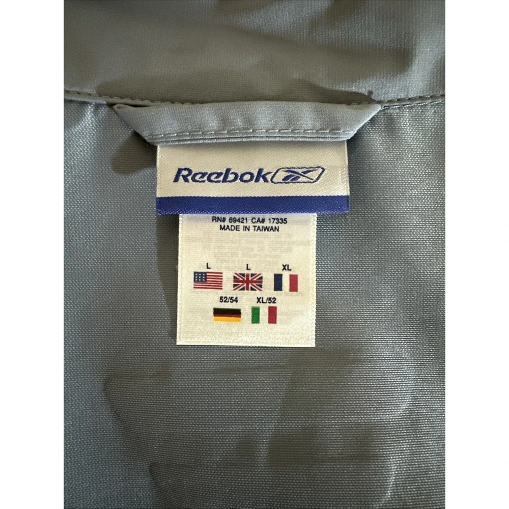 Reebok‎ Men's Athletic Lightweight Jacket Size Large Gray
